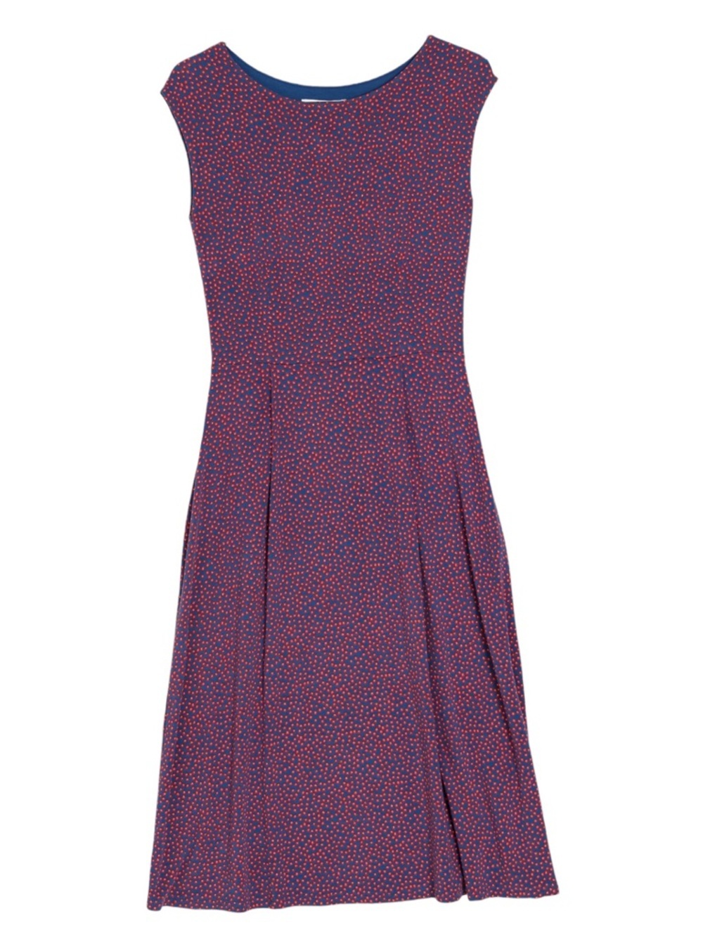 Boden Women’s Floral Marina Stretch Jersey Cap-Sleeve Fit & Flare Dress Size 8R